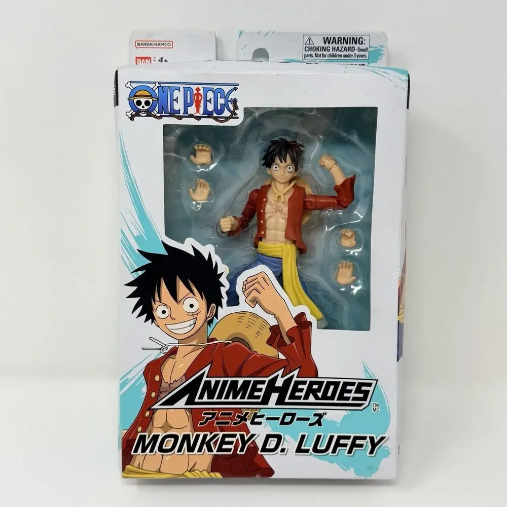 One Piece Anime Heroes Monkey D Luffy Bandai 6.5 Inch Action Figure New Sealed